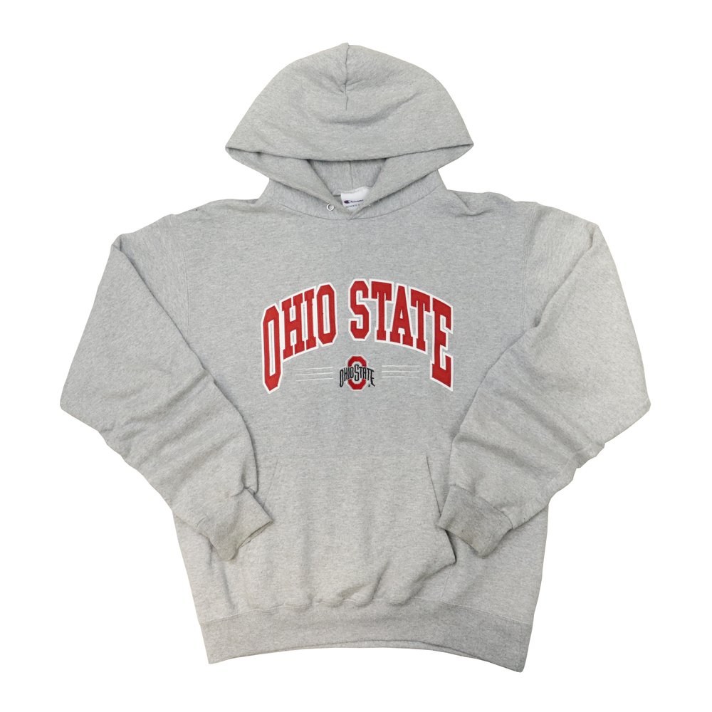 Vintage Champion Ohio State Grey Hoodie Size M